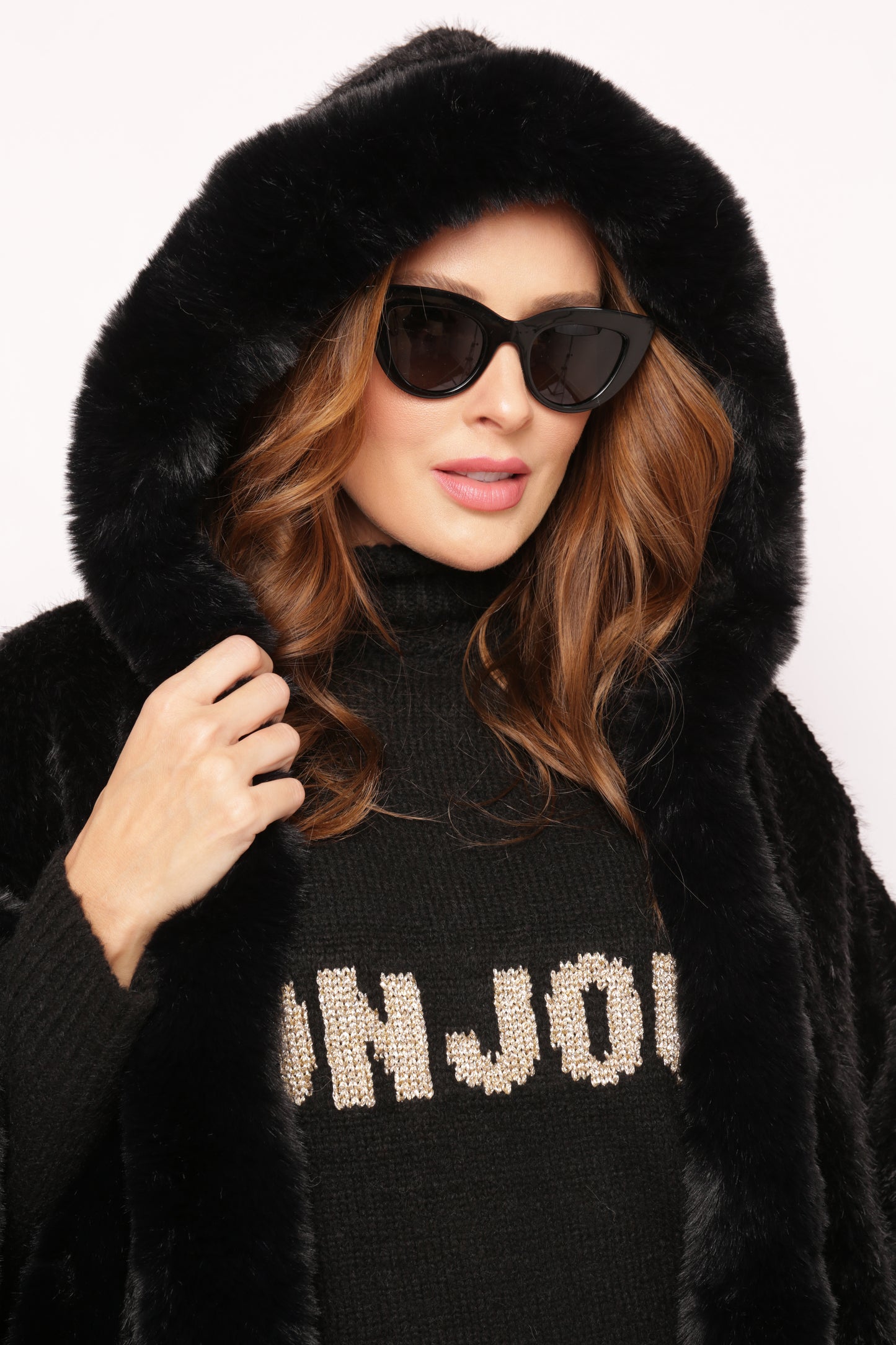 Poncho St Moritz Black