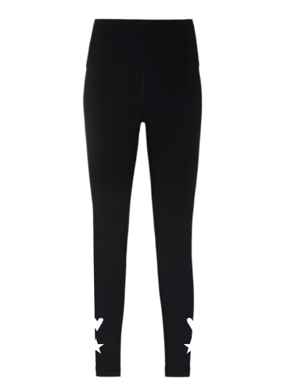 Calça Térmica Heart Preta com Azul Metalic