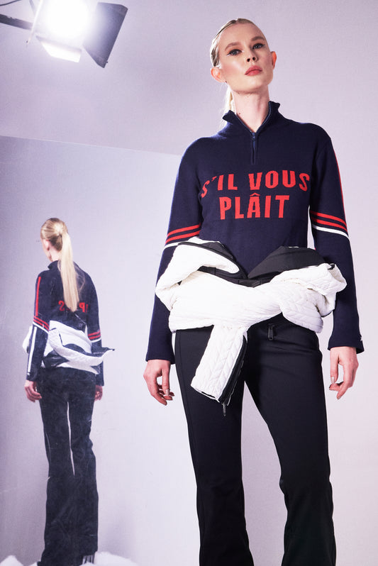 Tricot Síl Vous Plait , Après Navy