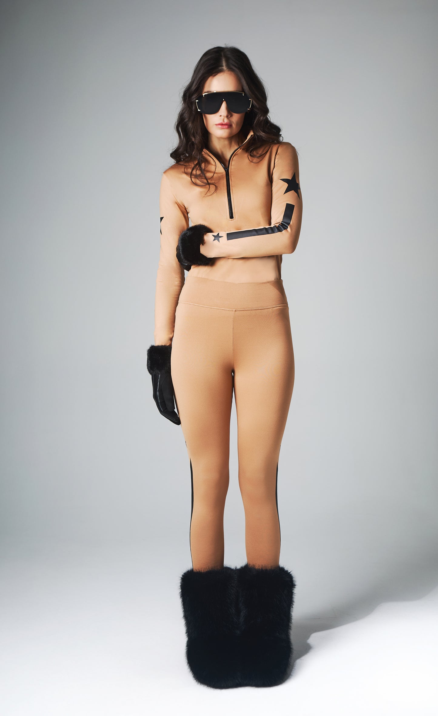 Calça Térmica Faixas Stars Fendi