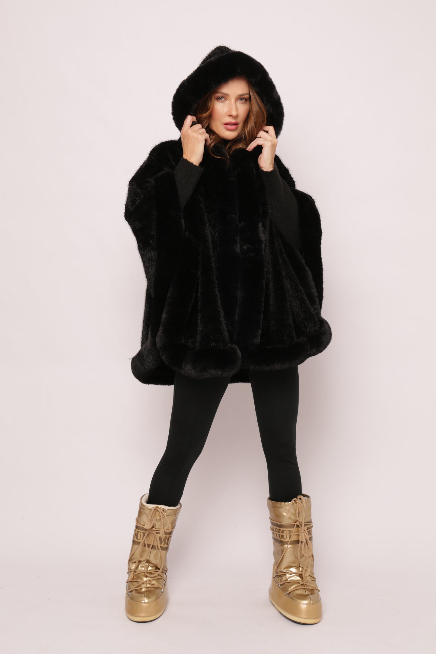 Poncho St Moritz Black