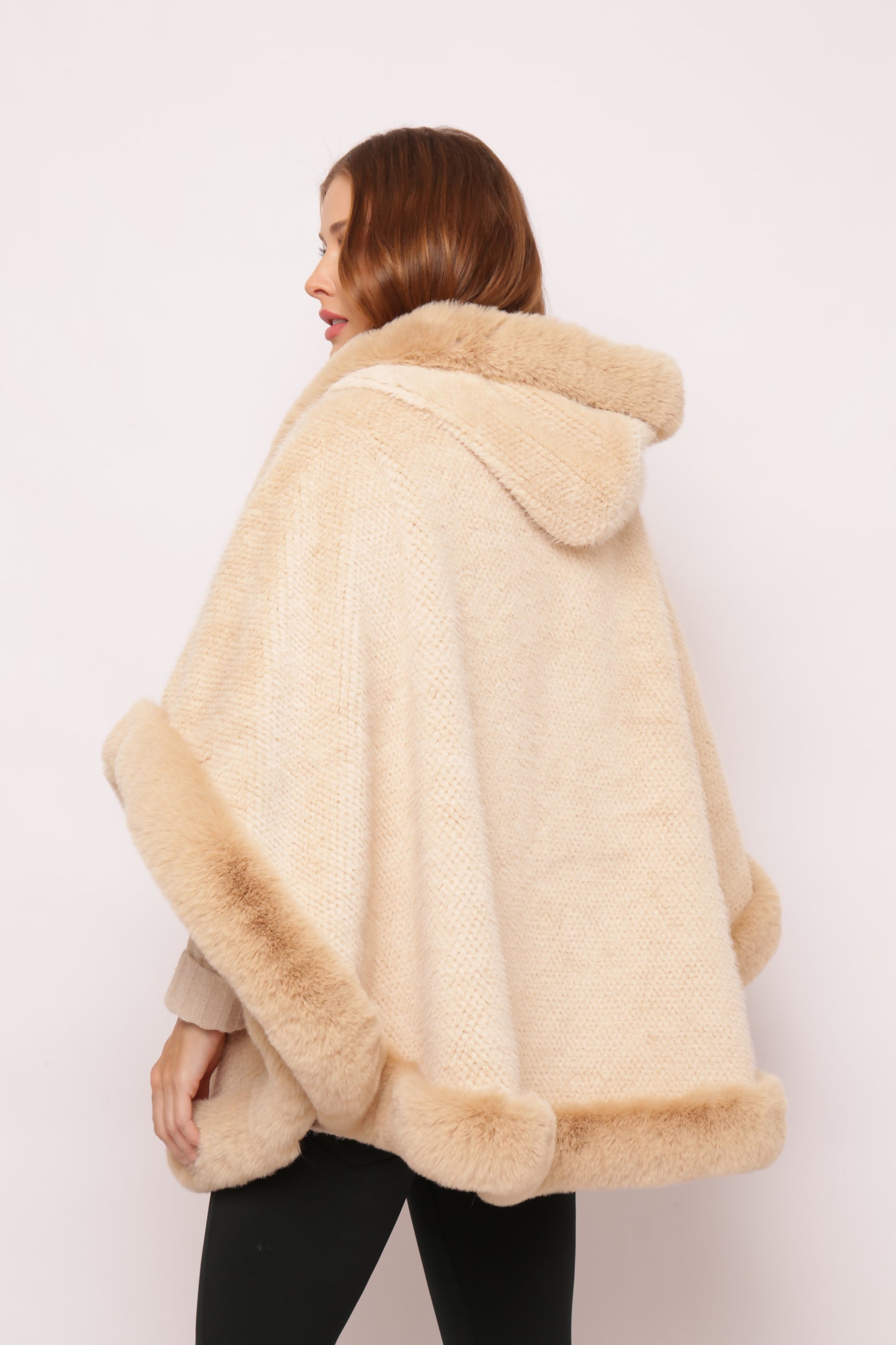 Poncho St Moritz Camel