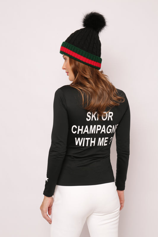 Blusa Térmica Ski Or Champagne With Me