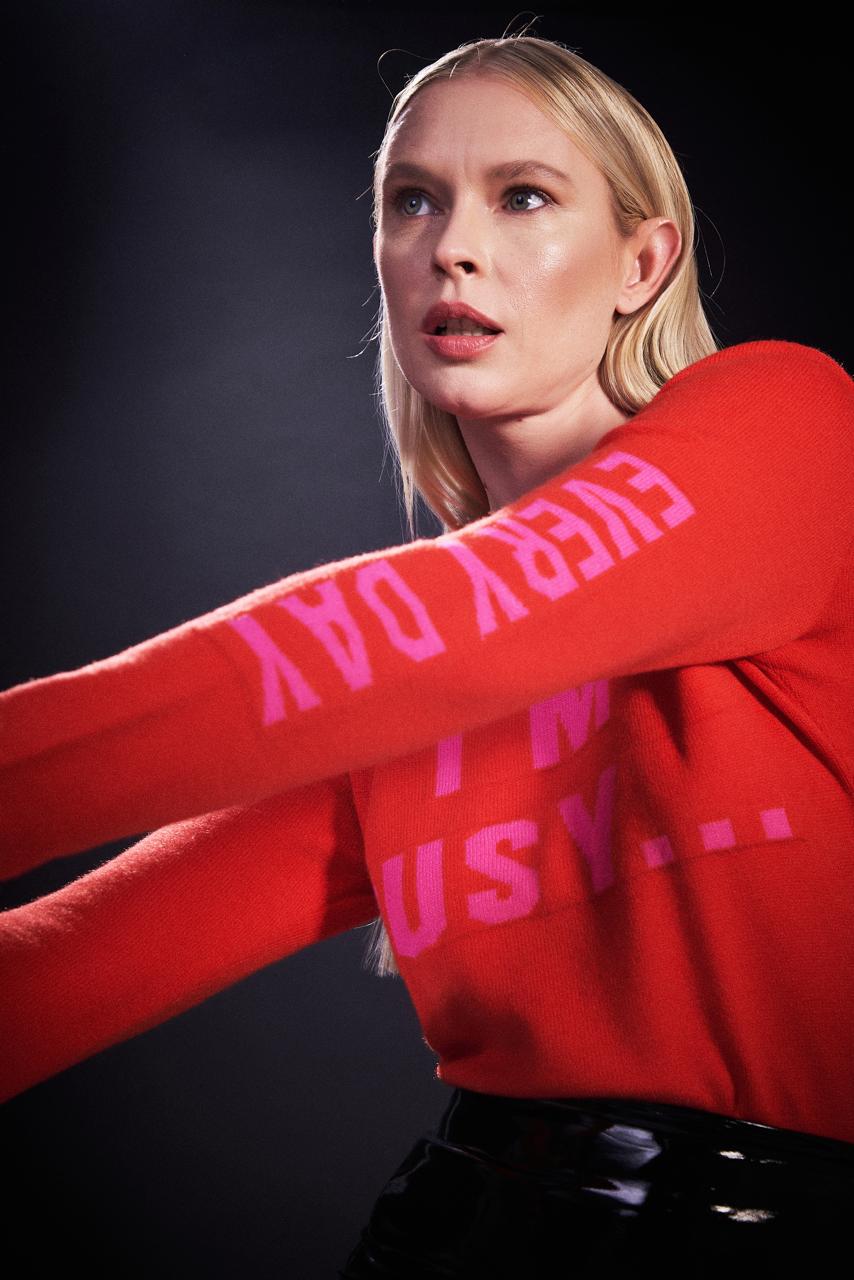 Tricot I'm Busy Red