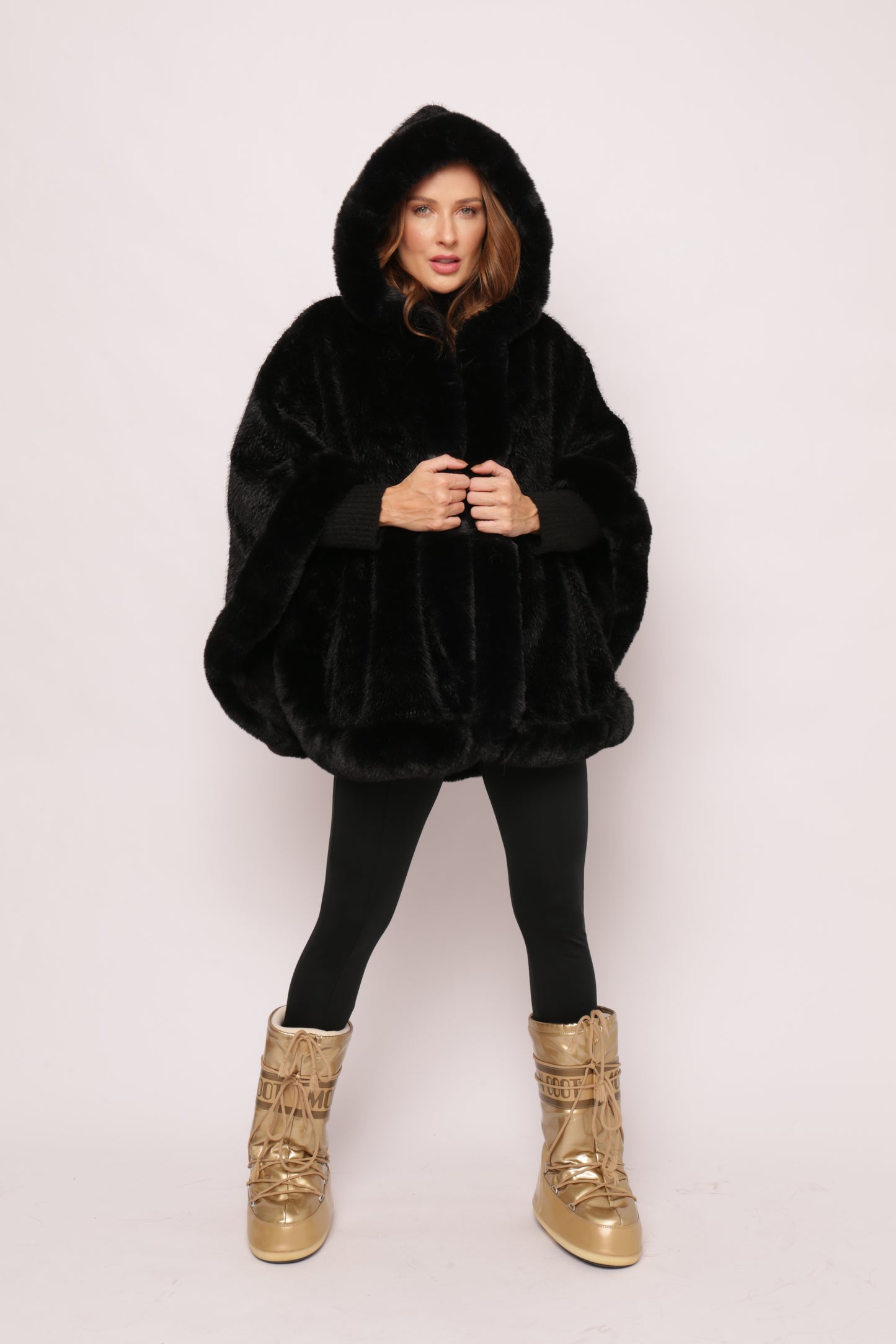 Poncho St Moritz Black