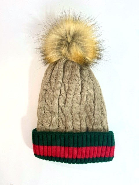 Gorro Listrado Fendi